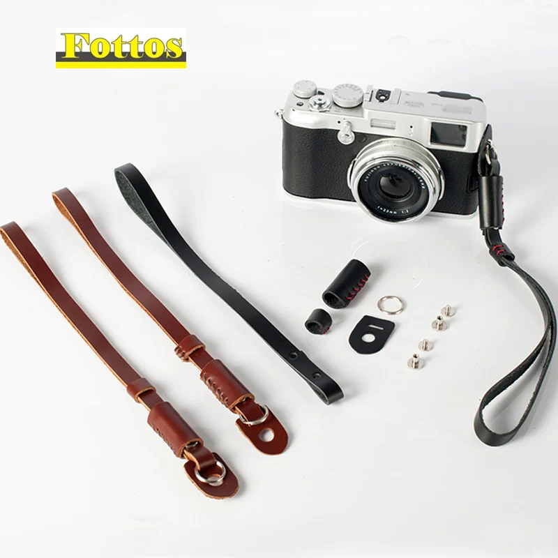 

Genuine Leather Strap Belt For Sony RX100 II IV RX100M5 WX500 A5000 A5100 A6000 A6300 NEX-6 NEX-7 DSLR Camera Wrist Accessories