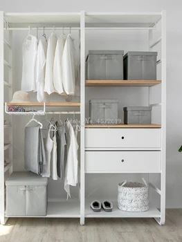 

Foldable Fabric Storage Box Cube Bins Cloth Organizer Box with Lid Case Home Stuff Storage Container with Handle Modern