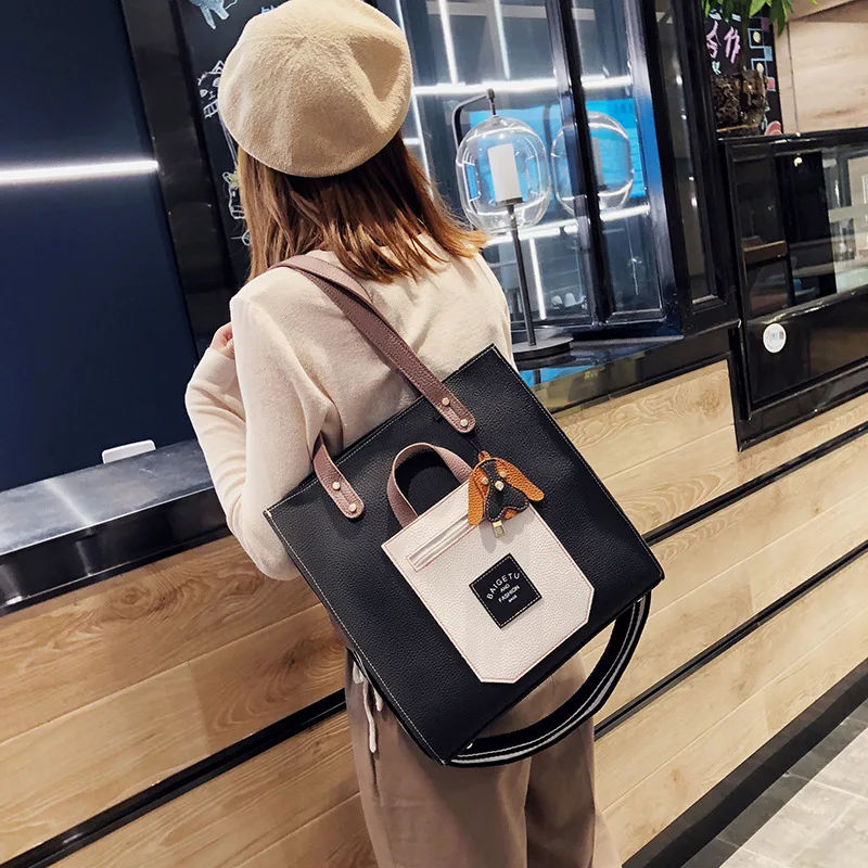 

Panelled Open Fashion Women Tote Bags for Women Shoulder Bag PU Women Handbags Flap Envelope Cross Body Bags