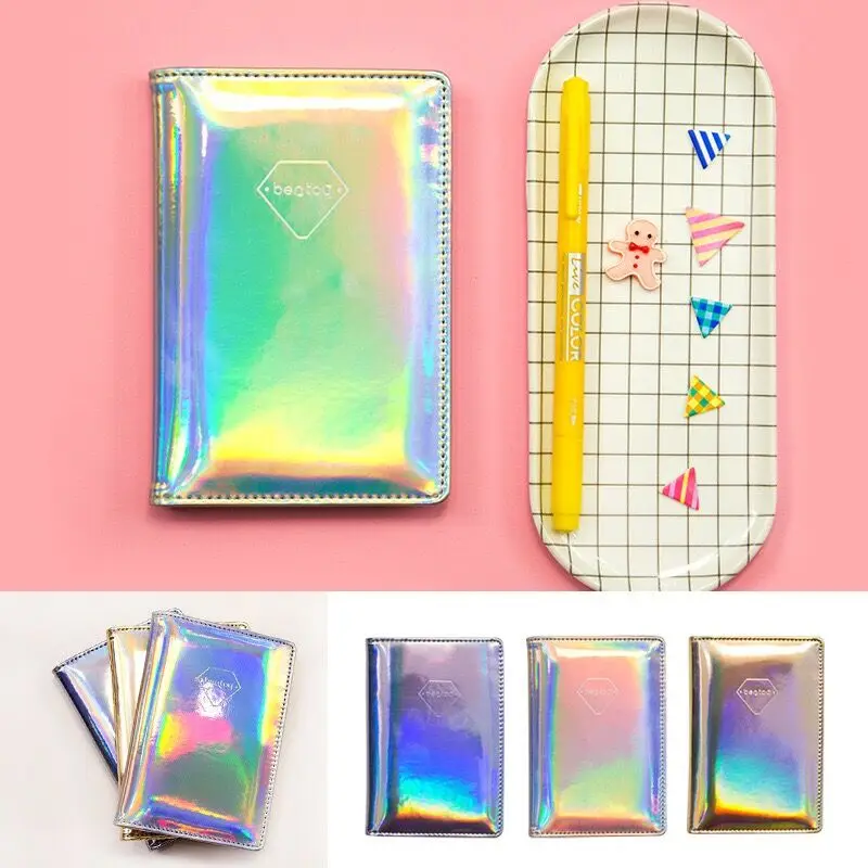 

Shining Handbag Passport Bags Goldren Blue Silvery Card & ID Holders Bag Solid Bentoy PU Light Laser Passport bag Card Holder