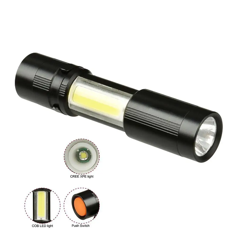 SKYWOLFEYE Mini XPE Flashlight 5000 Lumens 4 Modes Torch Clip Torch