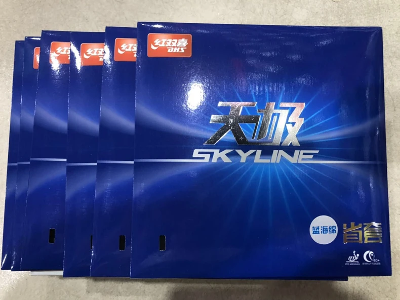

DHS NEO Skyline 40+ TG 2 Provincial Blue Sponge Control + Spin Pips-In Table Tennis PingPong Rubber With Sponge