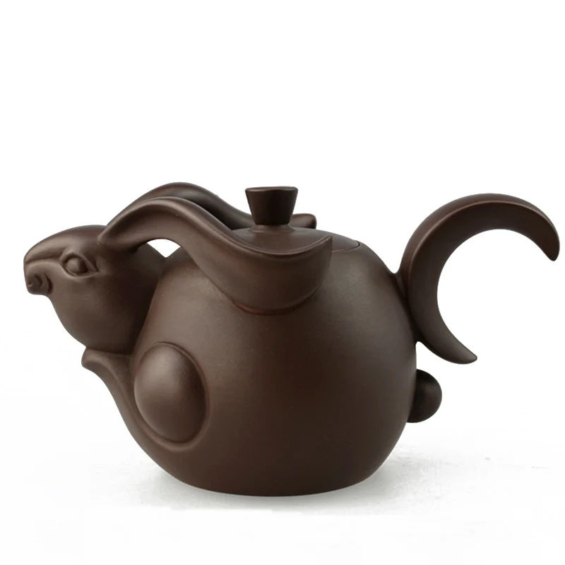 Precious Collection Value Yixing Teapot Tea Infuser 200ml Rabbit Ceramic Pot China Handmade