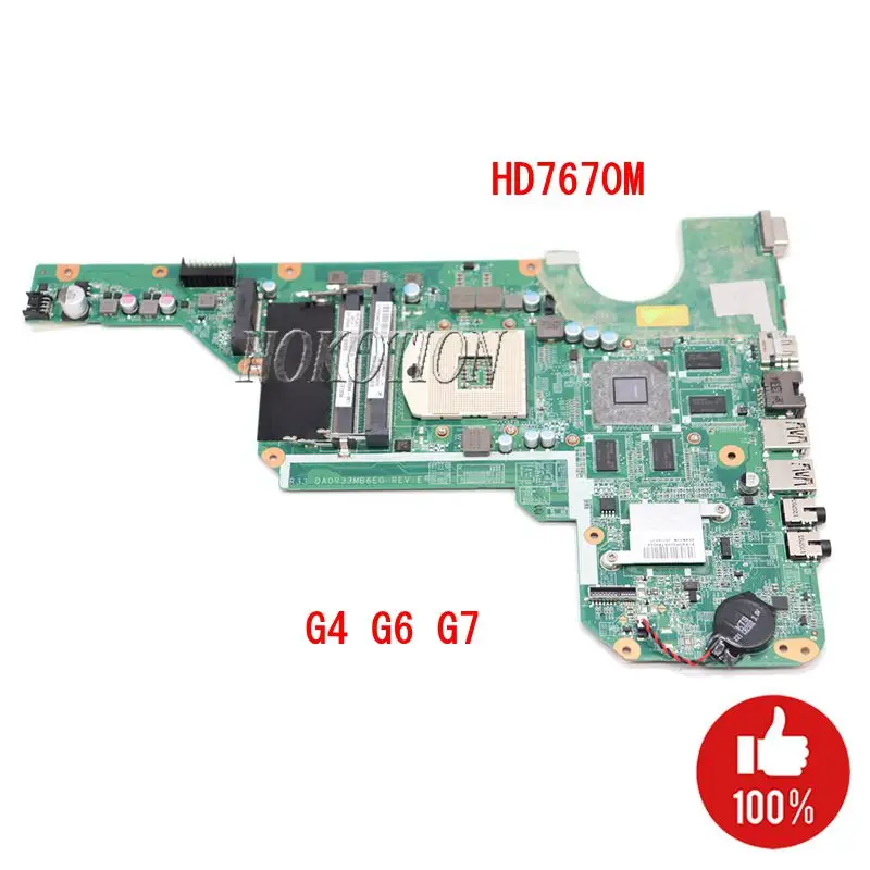 NOKOTION материнская плата для ноутбука hp Pavilion g4 G4-2000 g6 G6-2000 g7 G7-2000 680570-501 680570-001 аккумулятор большой емкости R33 DA0R33MB6F1 HM76 HD7670M