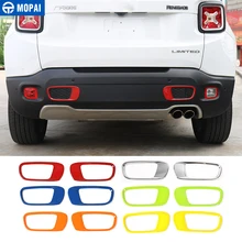 MOPAI ABS Auto Esterno Posteriore Paraurti Posteriore di Traino Gancio Decorazione Adesivi Copertura per Jeep Renegade 2015-2017 Accessori Auto styling