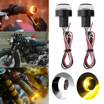

Scooter E-bike Handle Bar End LED Indicator Blinker Turn Signal Lights 12V 3W