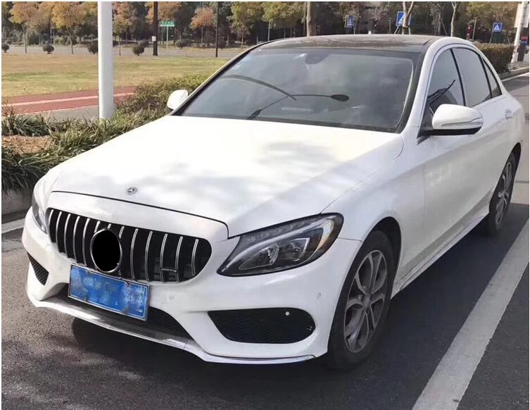 Для Mercedes W205 GT Передняя гоночная решетка для Benz W205 c-класса C180 C200 C220 C260 C300 решетка 20015