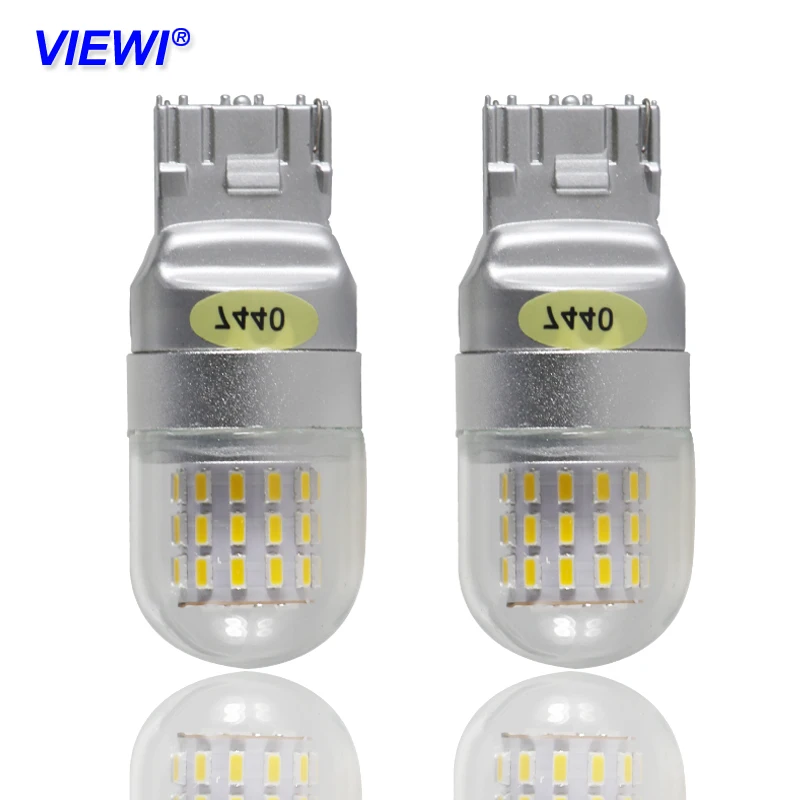 

Viewi 4X T20 7440 7443 w21 5w LED Bulbs Signal Brake Stop Revers lights super 4W 12V 24V auto truck car Back-UP Reverse Light