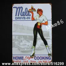 [Mike86] Главная Стиль Пособия по кулинарии из металла плакат подарок паб Wall Art Живопись Бар Декор доска aa-139 заказ смешивания 20*30 см