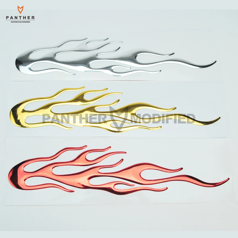

1 Pcs Flame 3D PVC Polyester Material Motorcycle Sticker Case for Honda Goldwing GL1800 F6B Yamaha Suzuki