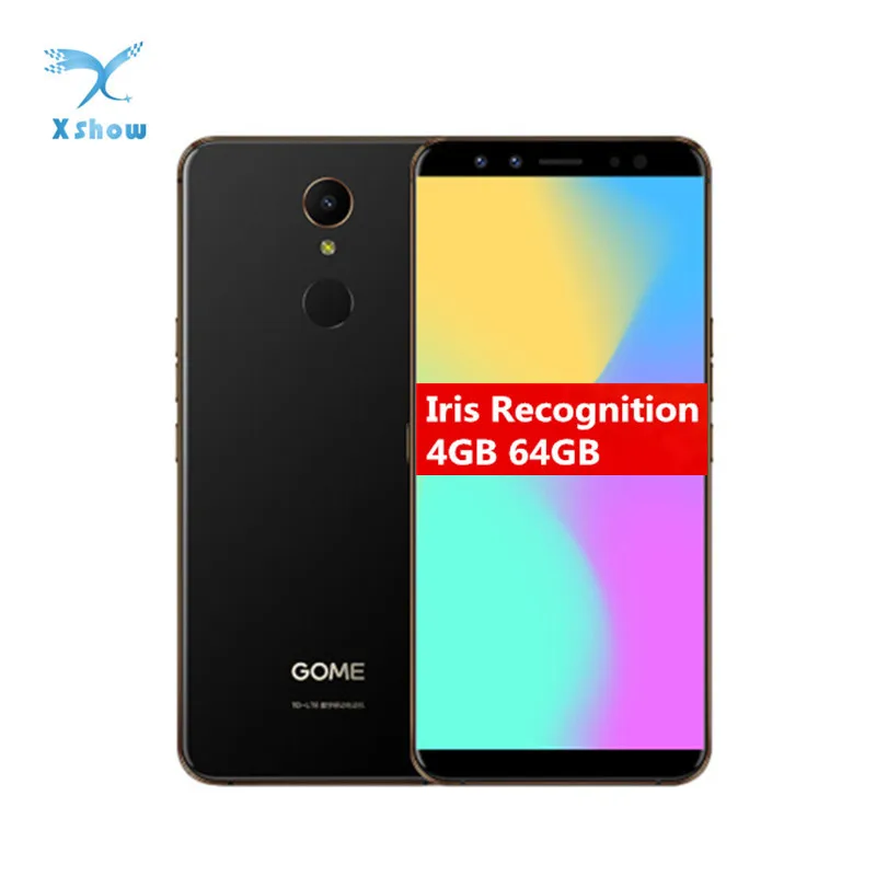 

Iris Recognition Smartphone Gome U7 Mini 5.47"4GB RAM 64GB ROM Front 16.0MP Rear 13.0MP MT6797 X20 2800mAh Fingerprint Cellphone