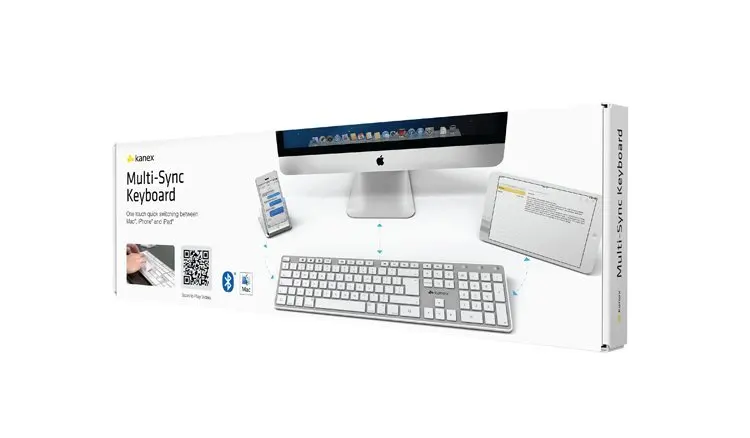Клавиатура Bluetooth для iPhone iPad iMac KANEX мультисинхронизация с цифровой