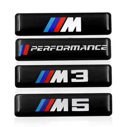 1 пара М производительность M3 M5 логотип силикагель значка автомобиля Стикеры украшения Стикеры для BMW M3 M5 X1 X3 X4 X5 X6 F20 E92