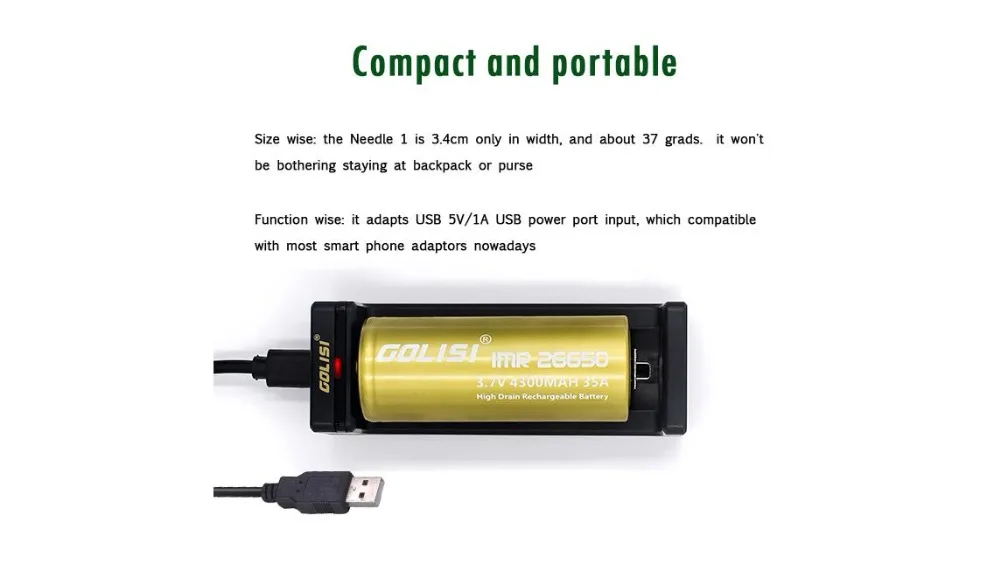 Golisi Needle 1 Smart USB Charger-2