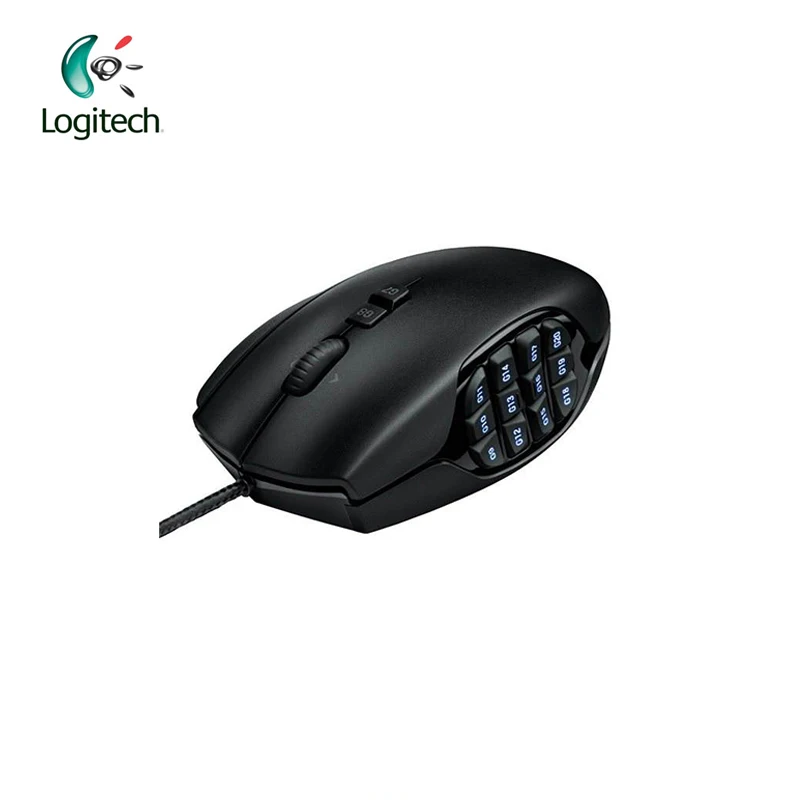 Проводная игровая мышь Logitech G600 MMO для ноутбука геймерская с разрешением 8200DPI