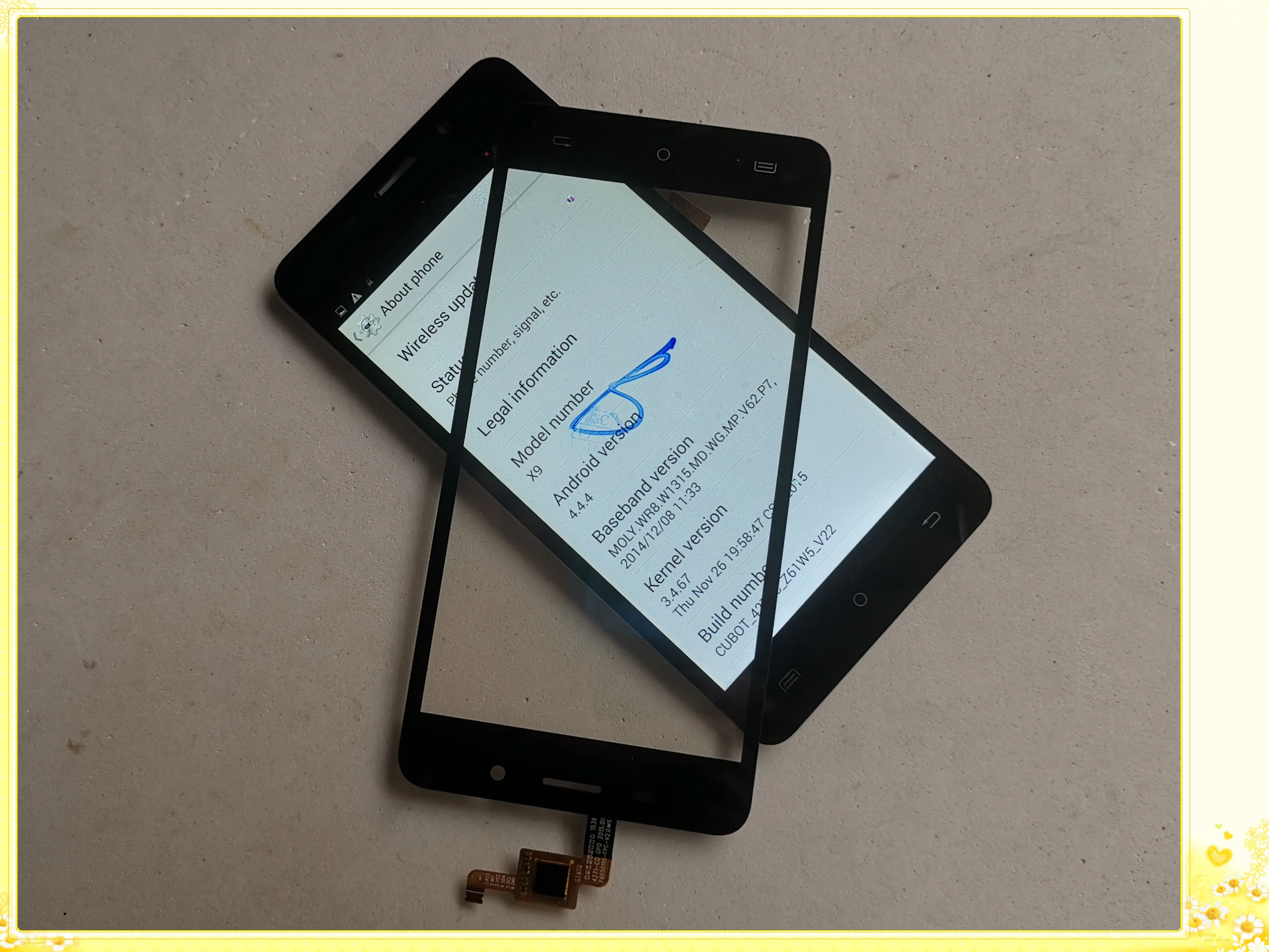 

Only Touch Screen FOR CUBOT X9