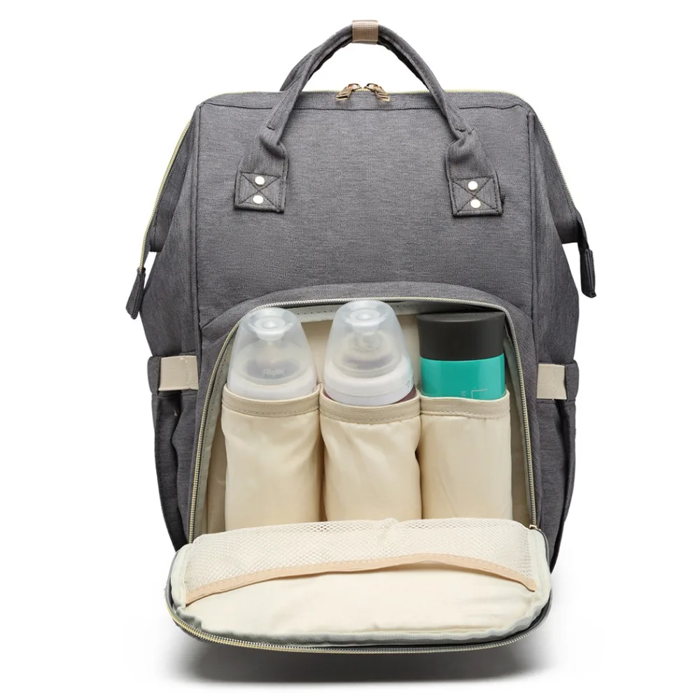 Miss Lulu Diaper Bag Baby Ny Changing Bags Large Capacity Stripe Grey Travel Backpack Maternity Mummy For Care E6814