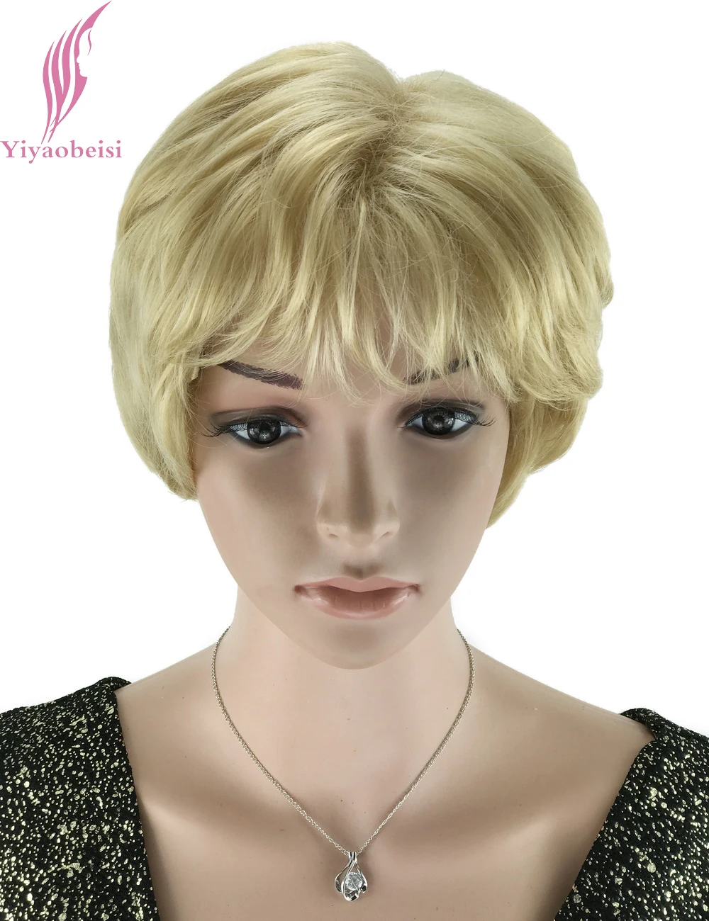 Yiyaobess 6inch Light Blonde Wigs For Older Women Puffy 