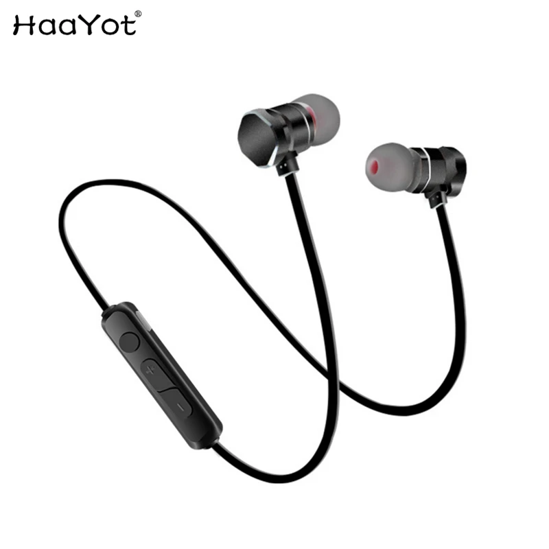 HAAYOT Bluetooth наушники беспроводные с шейным ремешком MP3 музыка магнит стерео бас