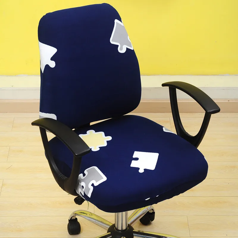 21 цвет современный спандекс чехол на компьютерное кресло из полиэстера и эластичной ткани офисные раздельные чехлы для стульев легко моющиеся съемные - Цвет: 21