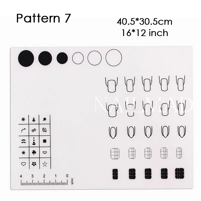 Дизайн ногтей коврик для стемпинга силиконовый коврик для стемпинга наклейки для ногтей штамповка обратного коврика Волшебная мастерская инструменты для дизайна ногтей