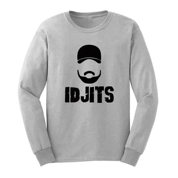 

Loo Show IDJITS Long Sleeve T-Shirts Casual Men Tee