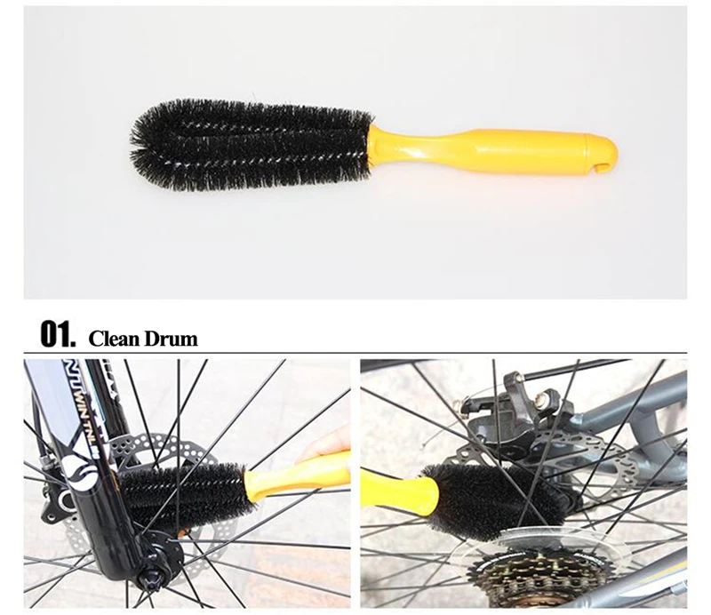 West biking Bicicletas Limpieza herramienta Limpieza Cepillos para rueda bicicleta limpieza bicicleta Ciclismo limpiador lavado Kit