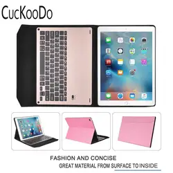 Cuckoodo для iPad Pro 9.7 '', ультра-тонкий Алюминий Беспроводной Bluetooth клавиатура чехол для iPad Pro 9.7 дюймов (2016) iOS 9 Планшеты
