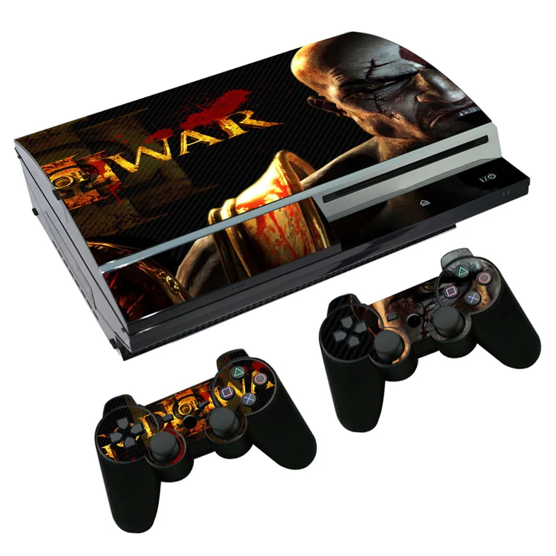 Игра God of War наклейка на кожу для PS3 Fat playstation 3 консоль и контроллеры для PS3 Скины Виниловые наклейки