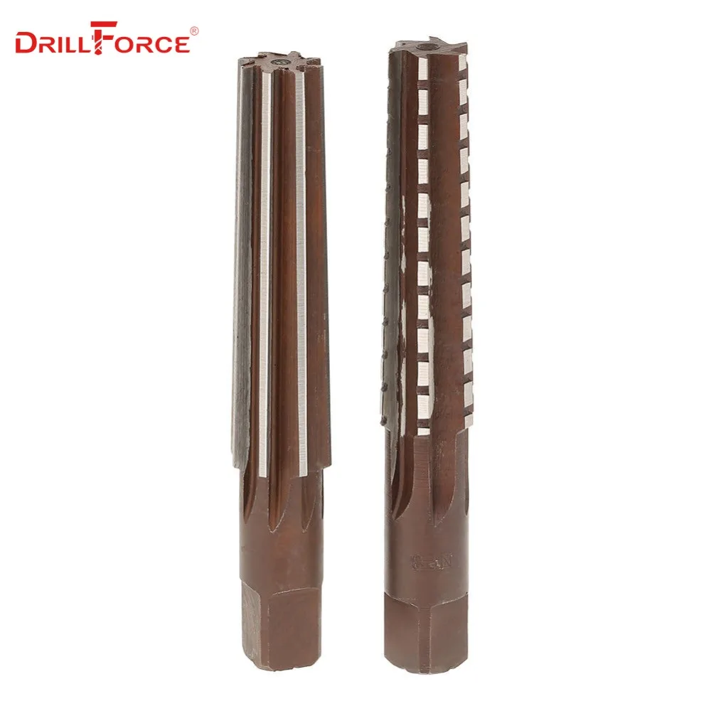 2PCS/Set Hand Reamers Set MT0/MT1/MT2/MT3/MT4/MT5/MT6 Steel Fine/Rough-Edge Morse Taper Reamer For Milling Finishing Cutter Tool