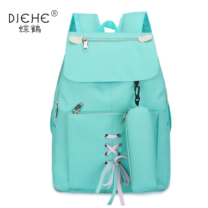 

Women Nylon Backpacks With Pencil Pack Female Rucksack School Backpack For Girls Fashion Travel Bag Bolsas Mochilas Sac A Dos
