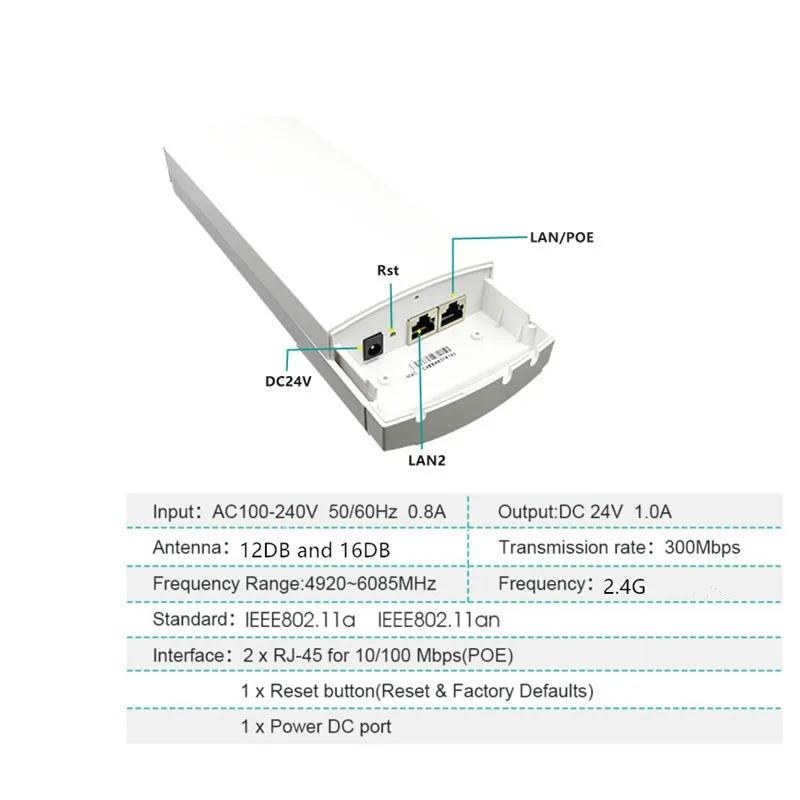 9344 чипсет wifi маршрутизатор wifi ретранслятор Lange Bereik 300Mbps2. 4G5KM маршрутизатор CPE APClient маршрутизатор Ретранслятор wifi внешний маршрутизатор