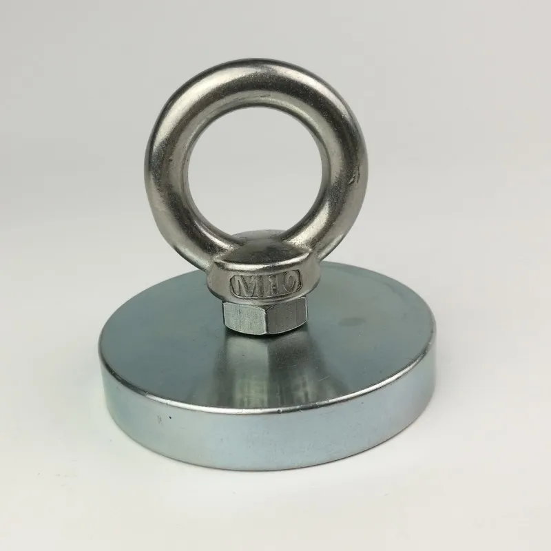 Preise 250Kg Starke Neodym Magnet Power Ring Salvage Angeln Magnet Wasser Magnet Magnetische Material Basis mit 10m Seil