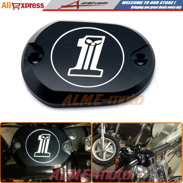 Hot sale Motorcycle CNC Front Brake Reservoir Master Cylinder Cover For Harley Davidson