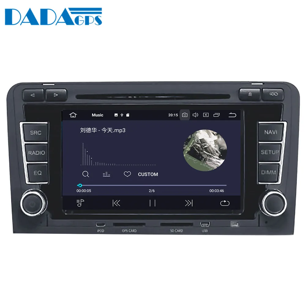 Top Android 9.0 4+64GB px5 Built-in DSP Car multimedia DVD Player GPS Radio For Audi A3 S3 2003-2013 GPS Navigation stereo Video 5