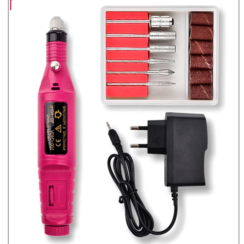 Electric-Manicure-Machine-Set-Nail-Art-Polish-Drill-Pen-Stamping-Plates-Pedicure-Care-File-Cuticle-Acrylic