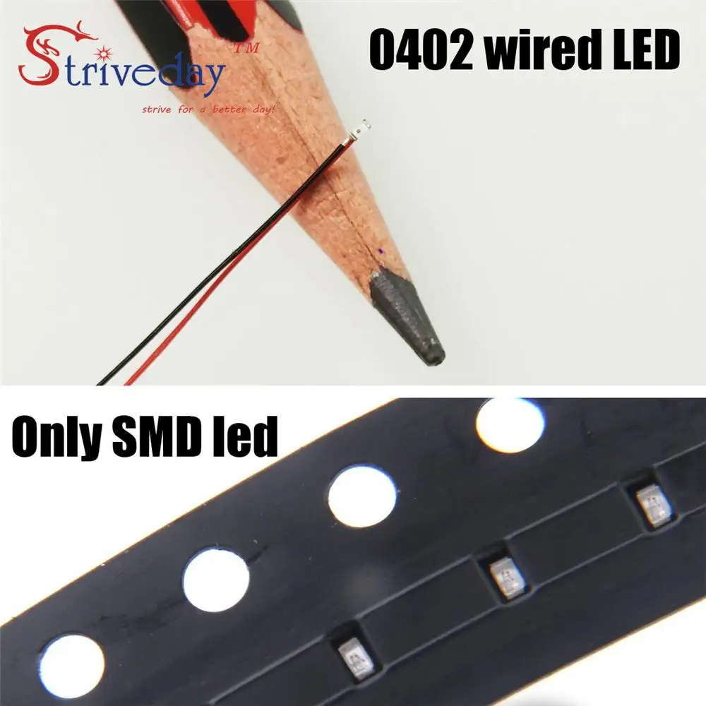 10 шт. 8 V-12 V 0402 0603 0805 1206 предплатные микро лиц SMD СВЕТОДИОДНЫЙ светодиодный проводной провода 20 см