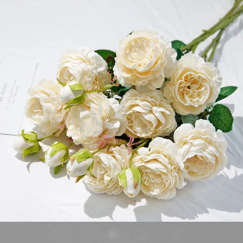 искусственные цветы pivoines artificielles pour la decoration Имитация пиона искусственное