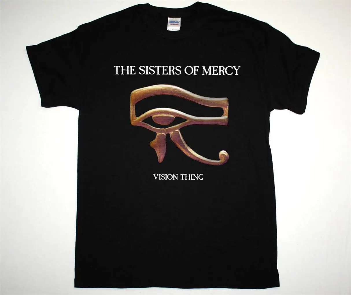 THE SISTERS OF MERCY VISION THING GOTHIC ROCK ANDREW ELDRITCH NEW BLACK T-SHIRT Newest 2018 Men T-Shirt Fashion top tee | Мужская одежда