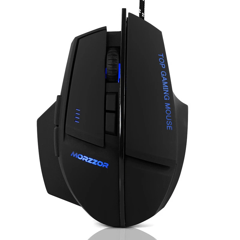 AWN игровая мышь 2400 dpi регулируемая компьютерная оптическая светодиодный 7 кнопок