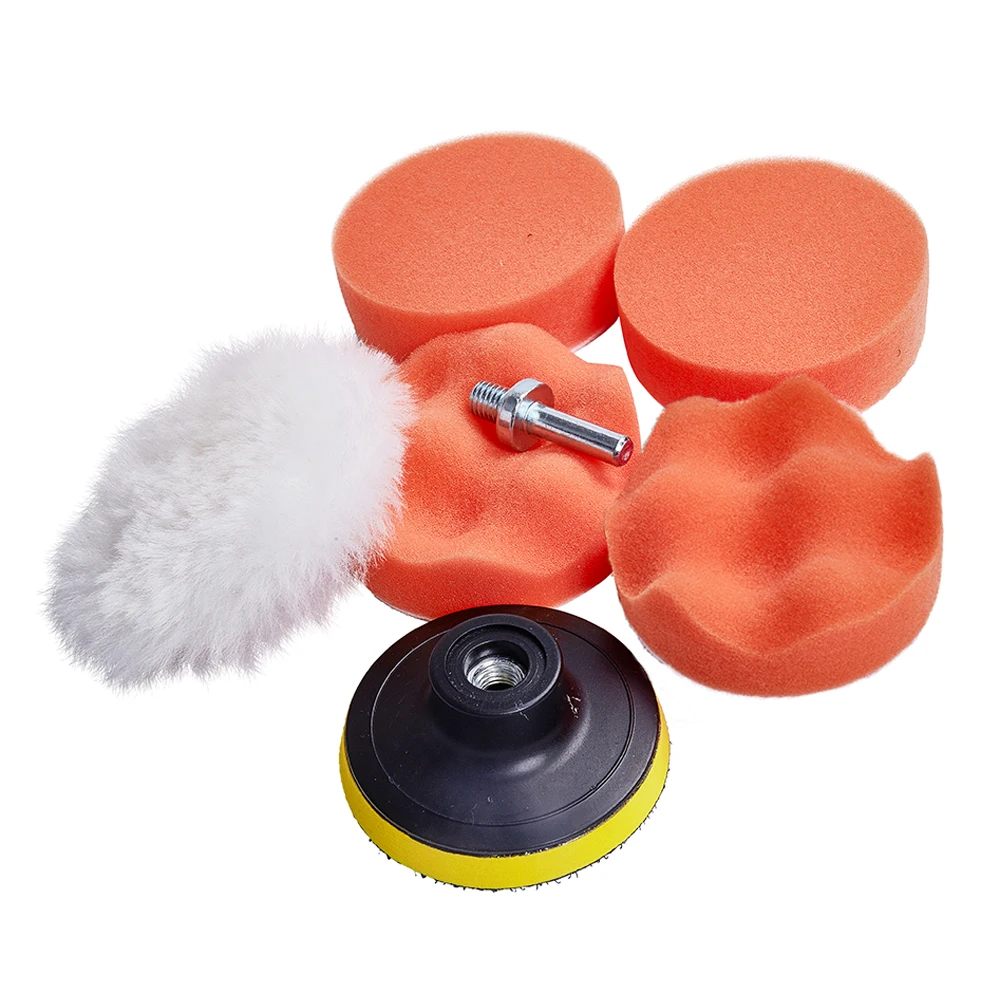 

7pcs Car Polishing Pad Kit 3 inch For Car polish Tool Buffer Pad Set Waxing Buffing Pad Drill Set