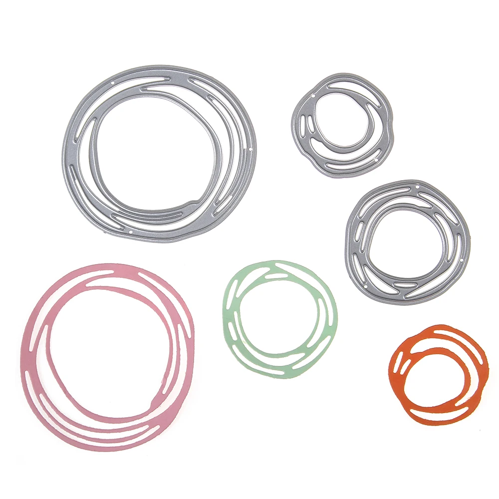 

DIY Scrapbooking Circle Frame Set Metal Cutting Dies Craft Die Cut Embossing Stamps New 2018 Stencil Template