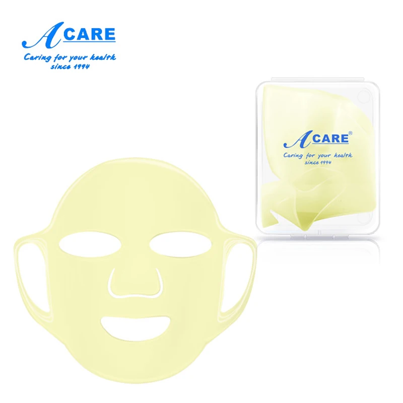 Силиконовая маска для лица Pro повторное использование предотвращает эссенцию уход за кожей водонепроницаемый испарение скорость многоразового использования Увлажняющий инструмент для лица - Цвет: 1pc Golden with box
