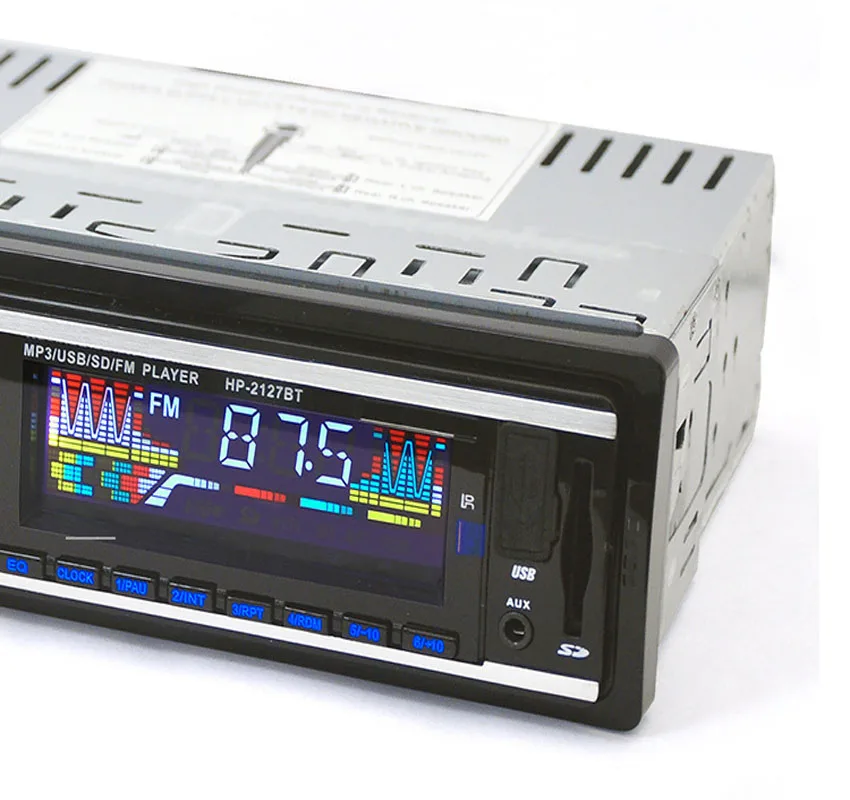 Новое автомобильное радио авто аудио стерео Поддержка FM SD MP3 плеер AUX IN USB с 12В