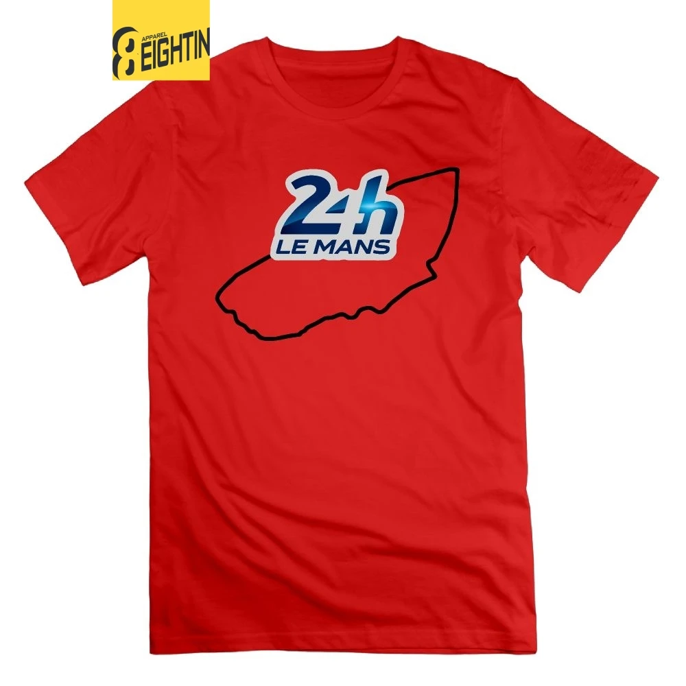 

24h of Le Mans Track Summer T Shirts Printed Round Collar Men's Tees Pure Cotton Short Sleeve T-Shirt Big Size