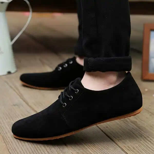 2016hot Spring Autumn Fashion Men Shoes Mens Flats Casual Suede Shoes Comfortable Breathable Flats Driving Loafers Size 39 46 Loafers Casual Loafers Menloafers Flats Aliexpress