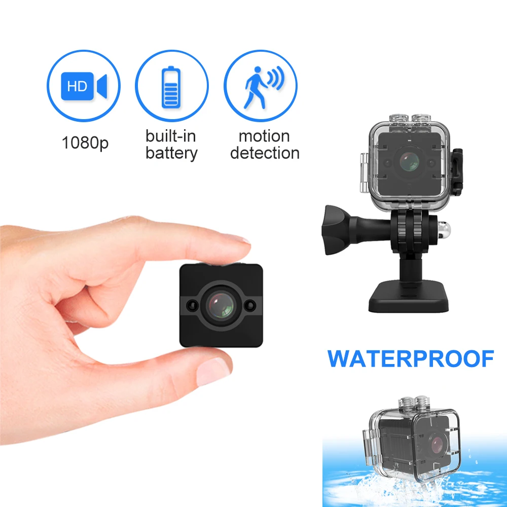

HD Original Mini Camera Outdoor Waterproof 1080P Built-in Battery Camera Smart Security Audio Motion Detection Micro DVR SD Card