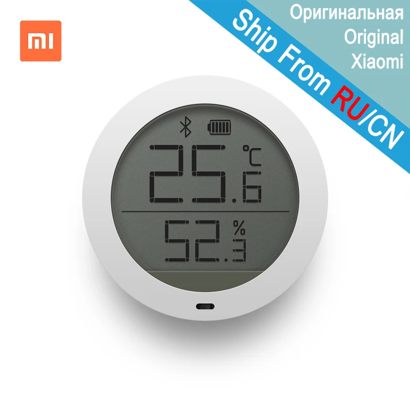 Оригинальный умный датчик температуры и влажности Xiaomi Mijia с Bluetooth ЖК дисплеем