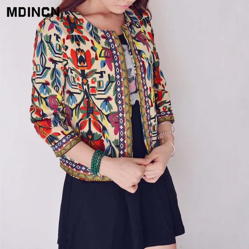 Embroidery Women Jacket Autumn And Winter New Retro Coat High Quality