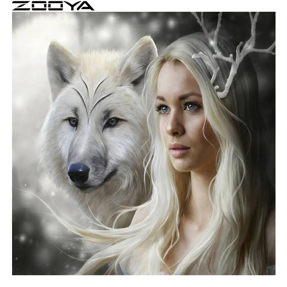 Алмазная вышивка ZOOYA 5d DIY рукоделие полная дрель алмазная живопись мозаичный узор